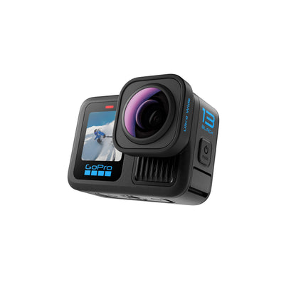 GoPro HERO13 Black Ultra Wide Edition - Waterproof Action Camera with 5.3K60 Video, 27MP Photo, Boosted 177-degree FOV + Compatability with HB-Series Lenses