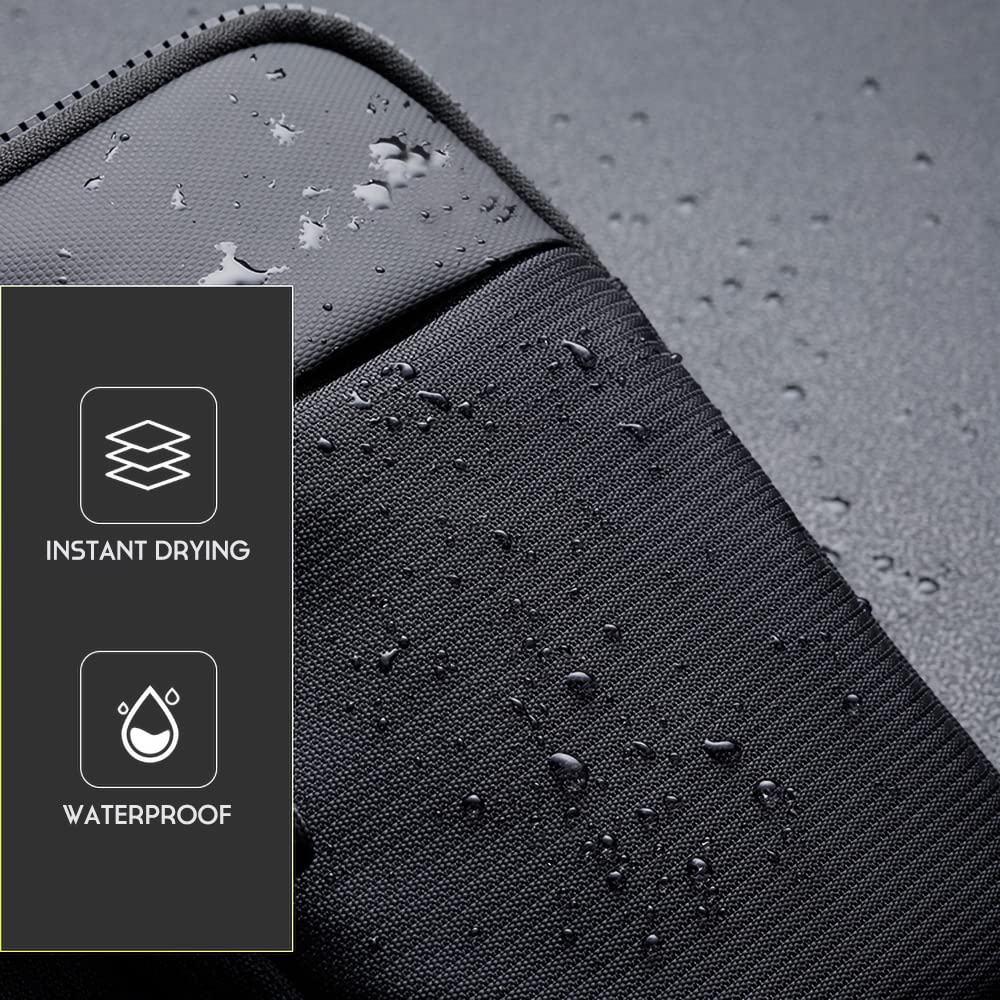 simptech Mini Crossbody Sling Bag Chest Bag Dual Pocket Water Resistant Fanny Pack Running Phone Holder for Men Women Workout Travelling