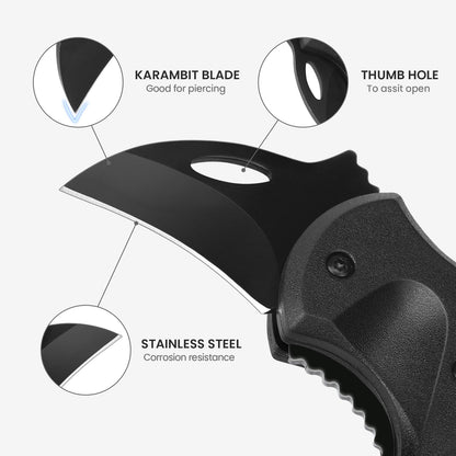 FUNBRO Small Pocket Knife Gift for Men, Keychain Box Cutter with 1.34inch Blade, Mini Folding Knives EDC Gadgets for Everyday Carry, Stocking Stuffers Gift for Adults Men Him