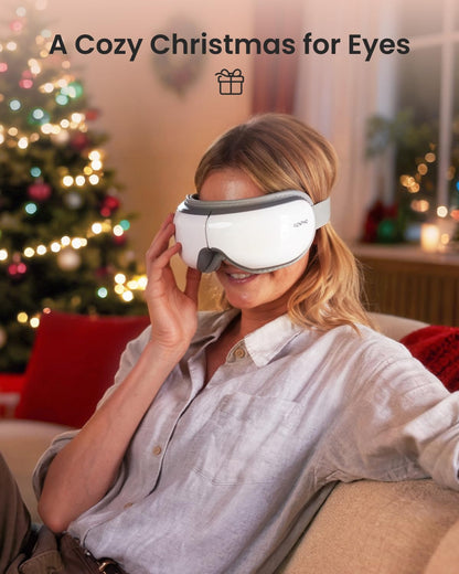RENPHO Eye Massager with Heat Christmas White Elephant Birthday Gifts for Women Mom, FSA Eligible HSA Eye Mask for Migraine,Sleep Mask for Dry Eyes Relax, Reduce Strain for Men Dad Her Him Eyeris 1