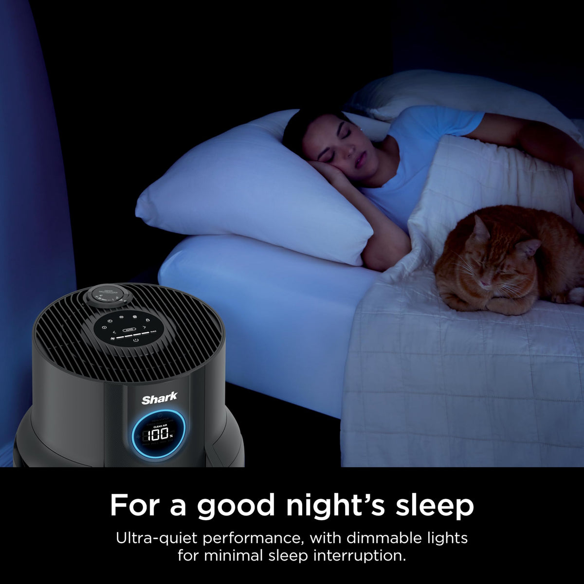 Shark Air Purifiers for Home Large Room with NeverChange Air Filter, 5 Year HEPA Filter, Covers 650 Sq. ft, Odor Neutralizer and Clean Sense Technology, Removes 99.98% of Dust & Allergens, HP152