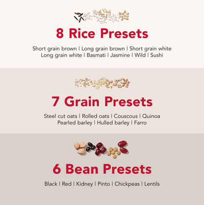 KitchenAid Grain and Rice Cooker 8 Cup with Automatically Sensing Integrated Scale + Water Tank, KGC3155, Black Matte