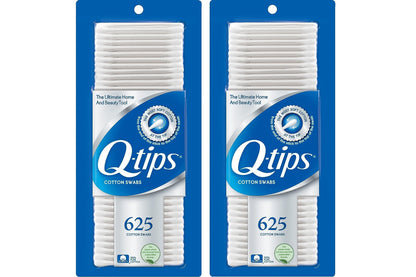 Q-tips Cotton Swabs For Hygiene and Beauty Care Original Cotton Swab Made With 100% Cotton 625 Count (Pack of 2)
