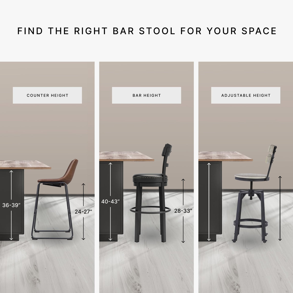 Signature Design by Ashley Valebeck Rustic Farmhouse 24.5” Counter Height Swivel Bar Stool, Brown