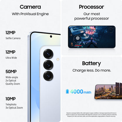 SAMSUNG Galaxy S25 Cell Phone, 256GB AI Smartphone, Unlocked Android, AI Camera, Fast Processor, ProScaler Display, Long Battery Life, 2025, US 1 Yr Manufacturer Warranty, Silver Shadow