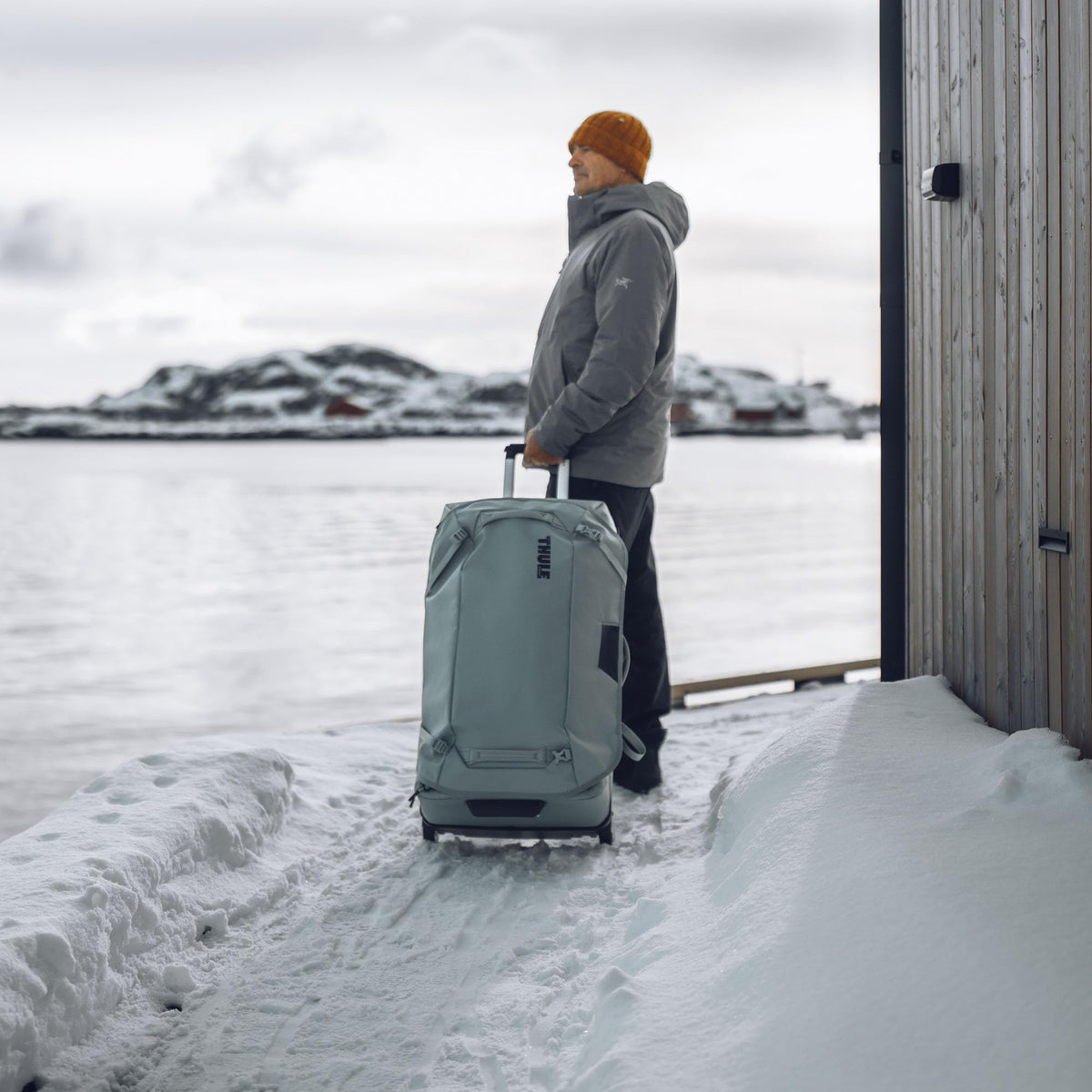 Thule Chasm Wheeled Duffel Suitcase, Pond Gray