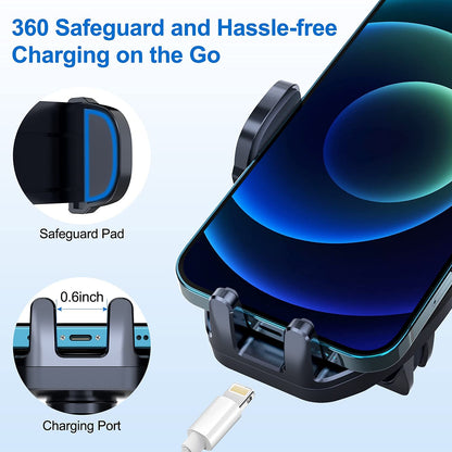 vanva Universal Air Vent Car Mount, [ Big Phones & Thick Case Friendly ] Cell Phone Holder for Car Hands Free Clamp Cradle Vehicle fit for All Apple (B1)