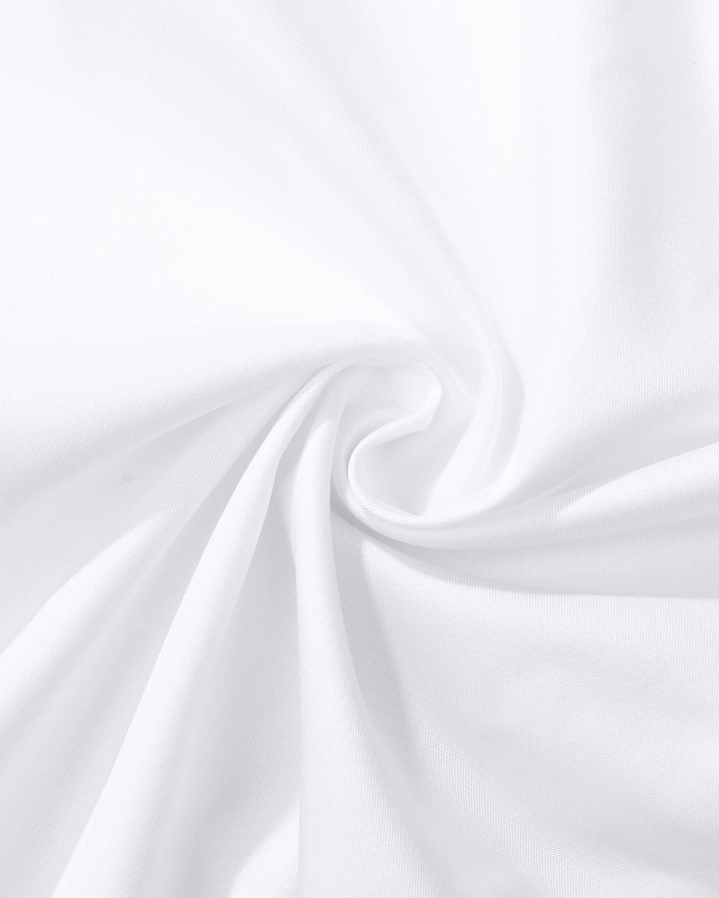 J.VER Men's Dress Shirts Solid Long Sleeve Stretch Wrinkle-Free Formal Shirt Business Casual Button Down Shirts White Medium