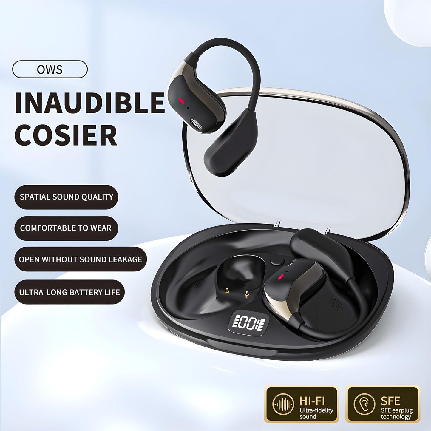 Ai Translation Earbuds Real Time,144 Language Translator Earbuds, Translating Earbuds, Bluetooth Headphones Translation Language Device for iPhone and Android Ear Bud Translator Travel Business