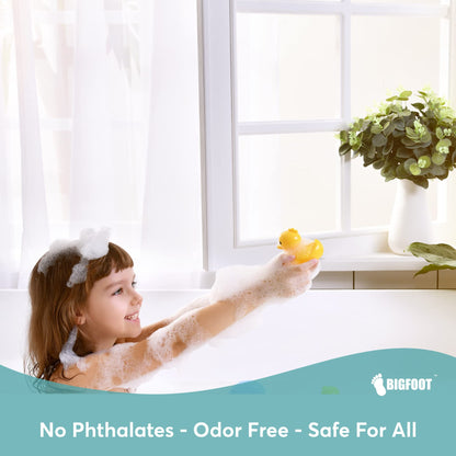 BigFoot Shower Curtain Liner – 72 x 72 PEVA Premium Shower Curtain with Rustproof Metal Grommet and 3 Magnetic Weights – Odor Free and Compatible with Standard Showers, White