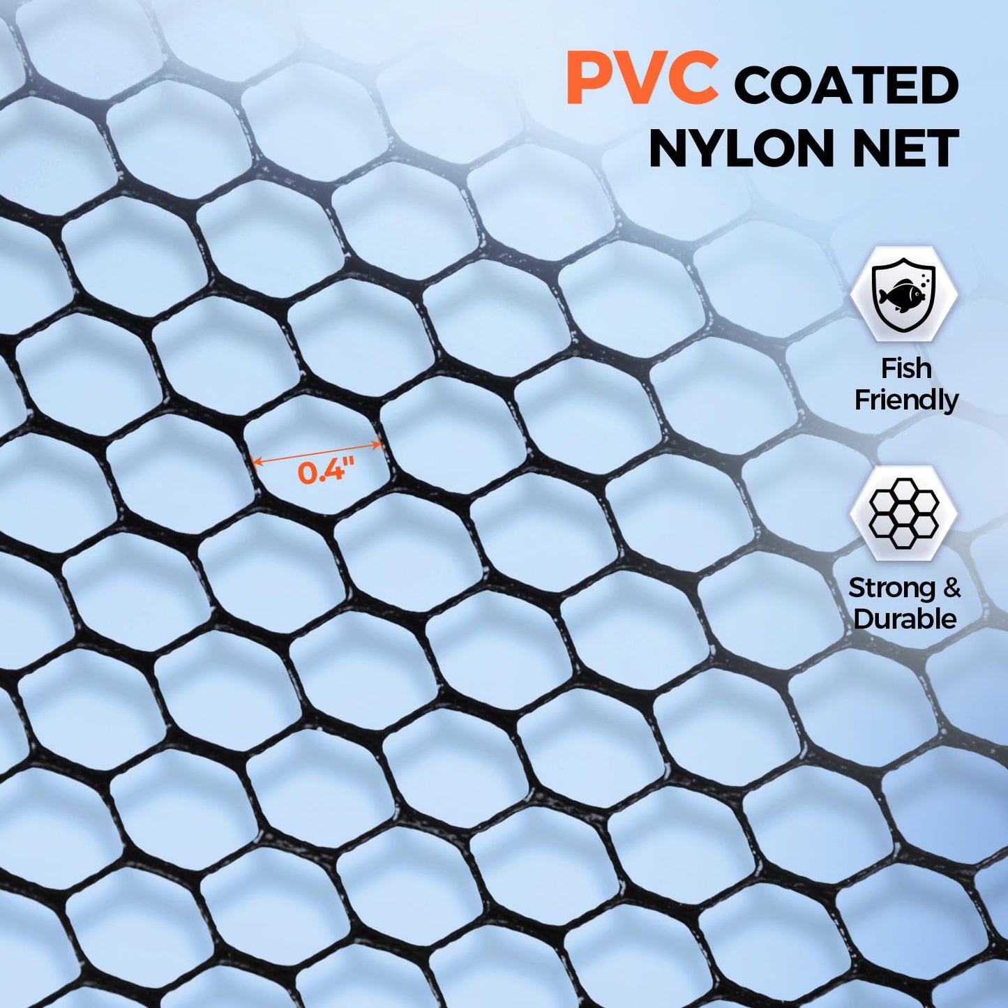KastKing Titanet Fishing PVC Net - 32" Full