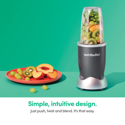 nutribullet Personal Blender, Shakes, Smoothies, Food Prep, and Frozen Blending, 24 Ounces, 600 Watt, Gray, NBR-0601WM