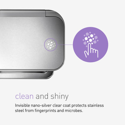 simplehuman 45 Liter / 12 Gallon Liter Rectangular Hands-Free Kitchen Step Trash Can with Soft-Close Lid, Brushed Stainless Steel with Plastic Lid