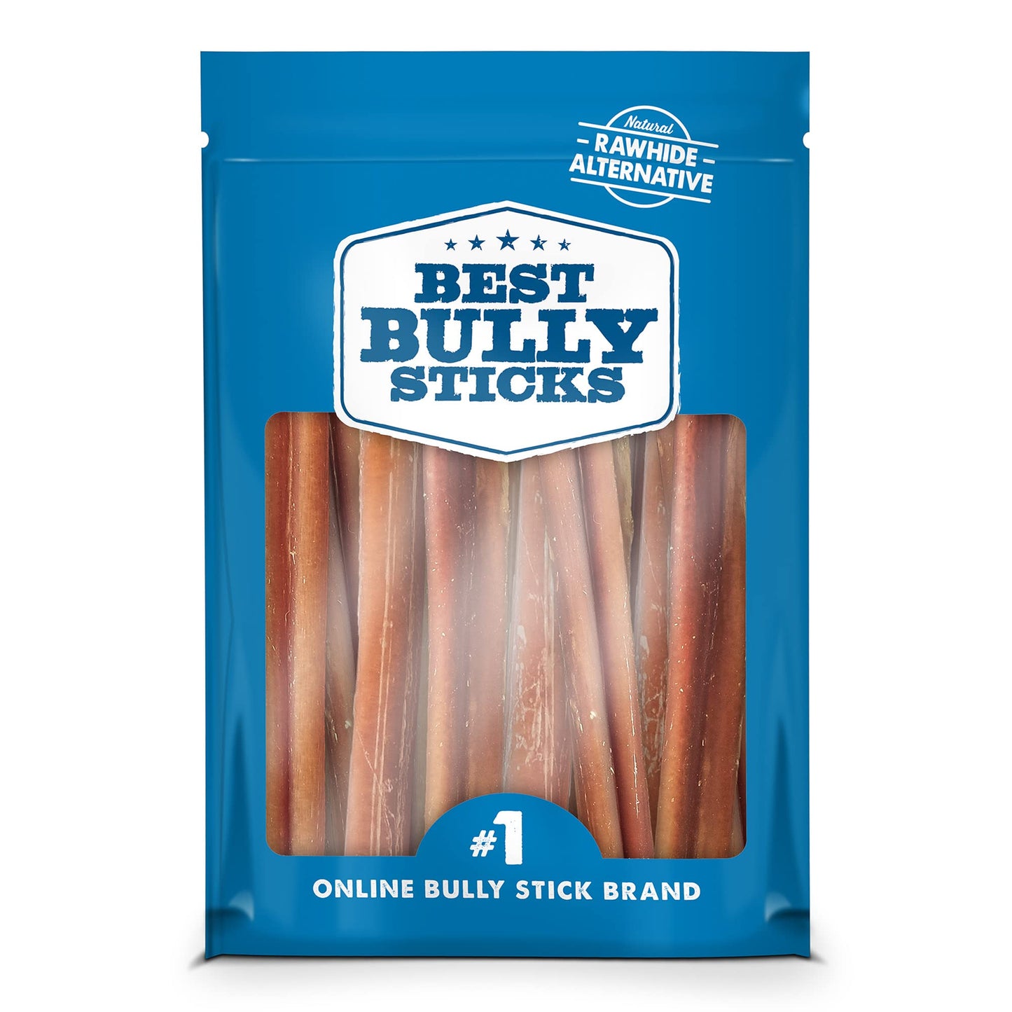Best Bully Sticks 4 Inch Bully Sticks - 8 oz (Pack of 1) - 100% Natural Grass-Fed, Grain and Rawhide Free, Ideal for Small or Young Canines
