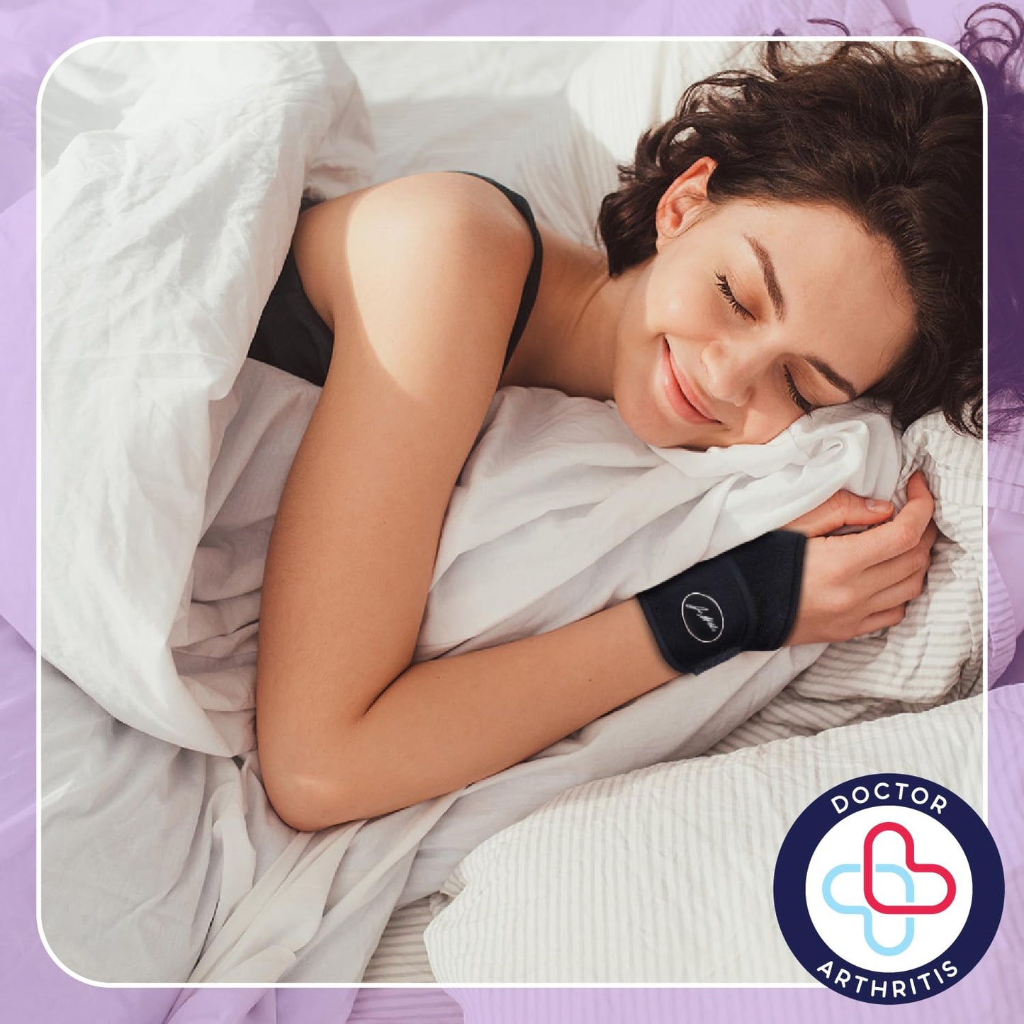 Doctor Developed Wrist Brace, Wrist Wraps for Carpal Tunnel Arthritis, Tendonitis, Hand Support, Ideal for Fitness, Weightlifting - Handbook Included (Wrist Brace 1 Pack)