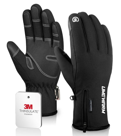 UMEWARM -10℉ Winter Gloves for Cold Weather Made with 3M Insulation, 5-Layer Fabric Snow Ski Gloves Women Men, Windproof & Waterproof Gloves for Men, 10 Touchscreen Fingers Thermal Glove