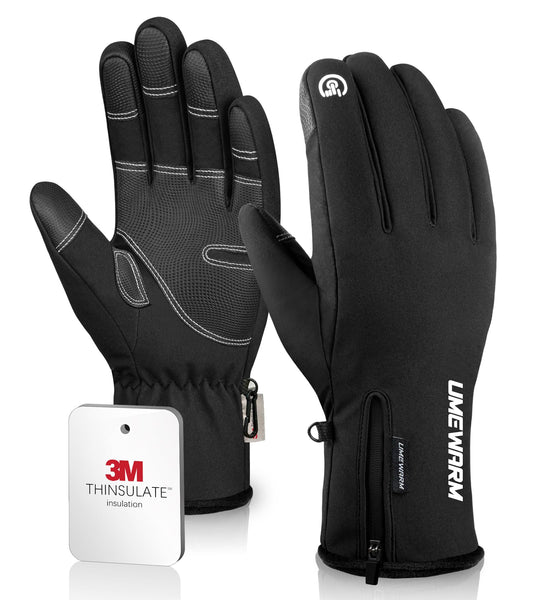 UMEWARM -10℉ Winter Gloves for Cold Weather Made with 3M Insulation, 5-Layer Fabric Snow Ski Gloves Women Men, Windproof & Waterproof Gloves for Men, 10 Touchscreen Fingers Thermal Glove
