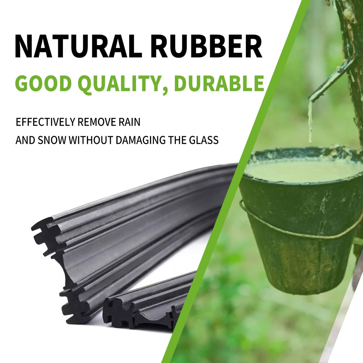 OEM QUALITY 22" + 22" PARRATI Premium All-Season Windshield Wiper Blades (Set of 2)