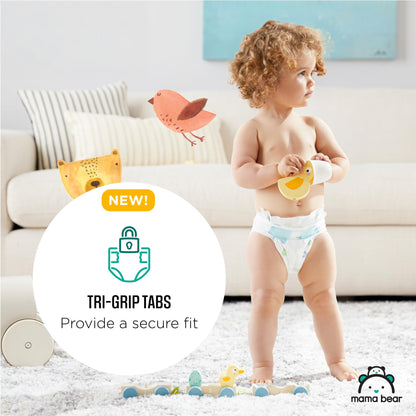 Amazon Brand - Mama Bear Gentle Touch Diapers, Size 3, 168 Count (4 packs of 42)