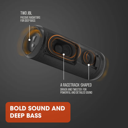 JBL Flip 6 - Portable Bluetooth Speaker, powerful sound and deep bass, IPX7 waterproof, 12 hours of playtime, JBL PartyBoost for multiple speaker pairing for home, outdoor and travel (Blue)
