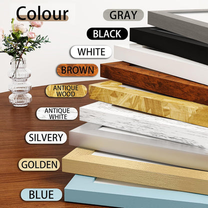 Picrit 8x10 Picture Frame Set of 12, Display 5x7 with Mat or 8x10 Without Mat, Photo Frames for Wall Mounting or Table Top Display, Black.