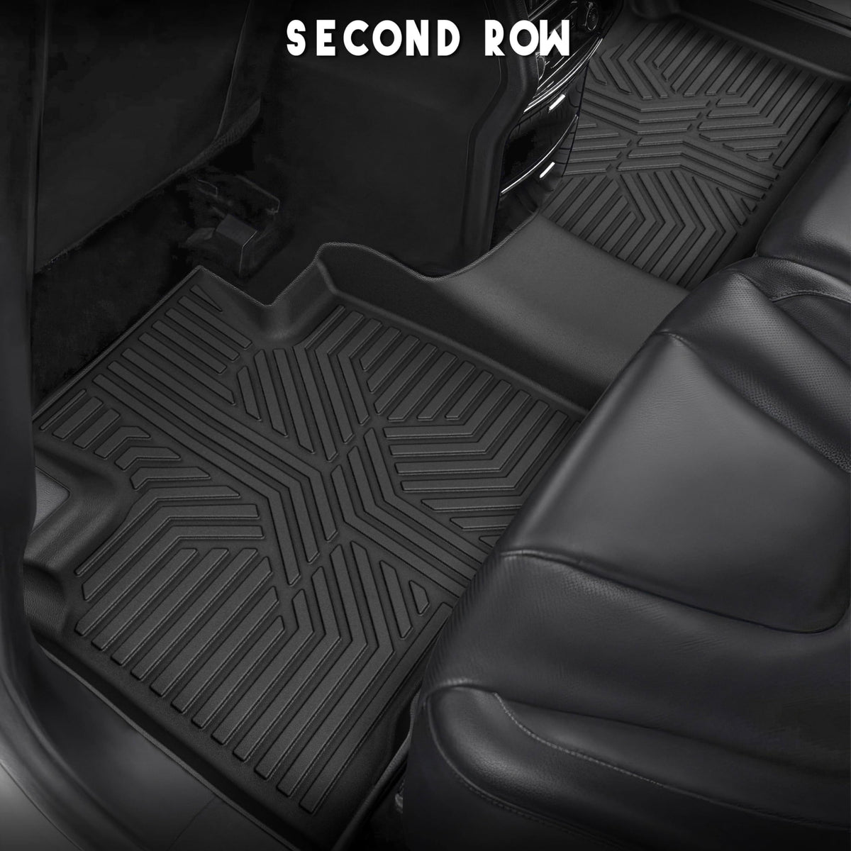 KARPAL Floor Mats Cargo Liner Fit for 2015-2024 Ford Edge, Front & 2nd Row & Cargo Liners, TPE Material All Weather Protection Car Mats for Edge SE, SEL, SEL Plus, Titanium, Sport, ST, ST-Line