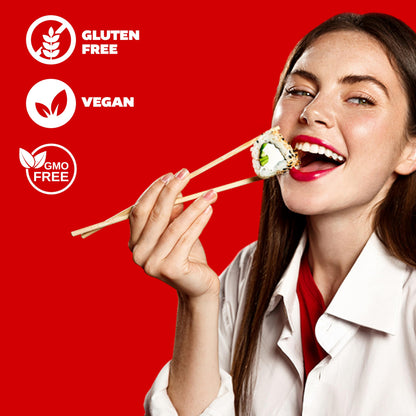 IRIS Instant White Rice (10 Pack), Ultra Premium Japanese Short Grain Sushi Sticky Rice, Microwave for 80 seconds (1.2 Minutes), Gluten Free Vegan, Grown Polished and Packed in Japan