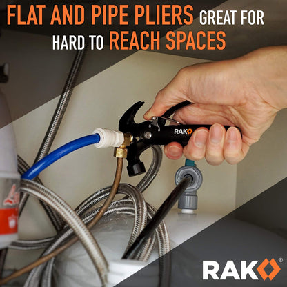 RAK Hammer Multitool BirthdayGifts for Men - Cool Unique Gifts Who Have Everything - Compact DIY Survival Multi Tool - Backpacking & Camping Accessories - Gadget Gifts