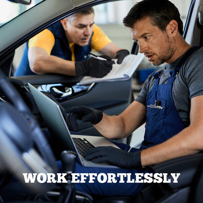 TitanFlex Disposable Nitrile Exam Gloves - 6-mil, Black, Large 100-ct Box, Heavy Duty, Latex Free, Food Safe for Cooking & Food Prep