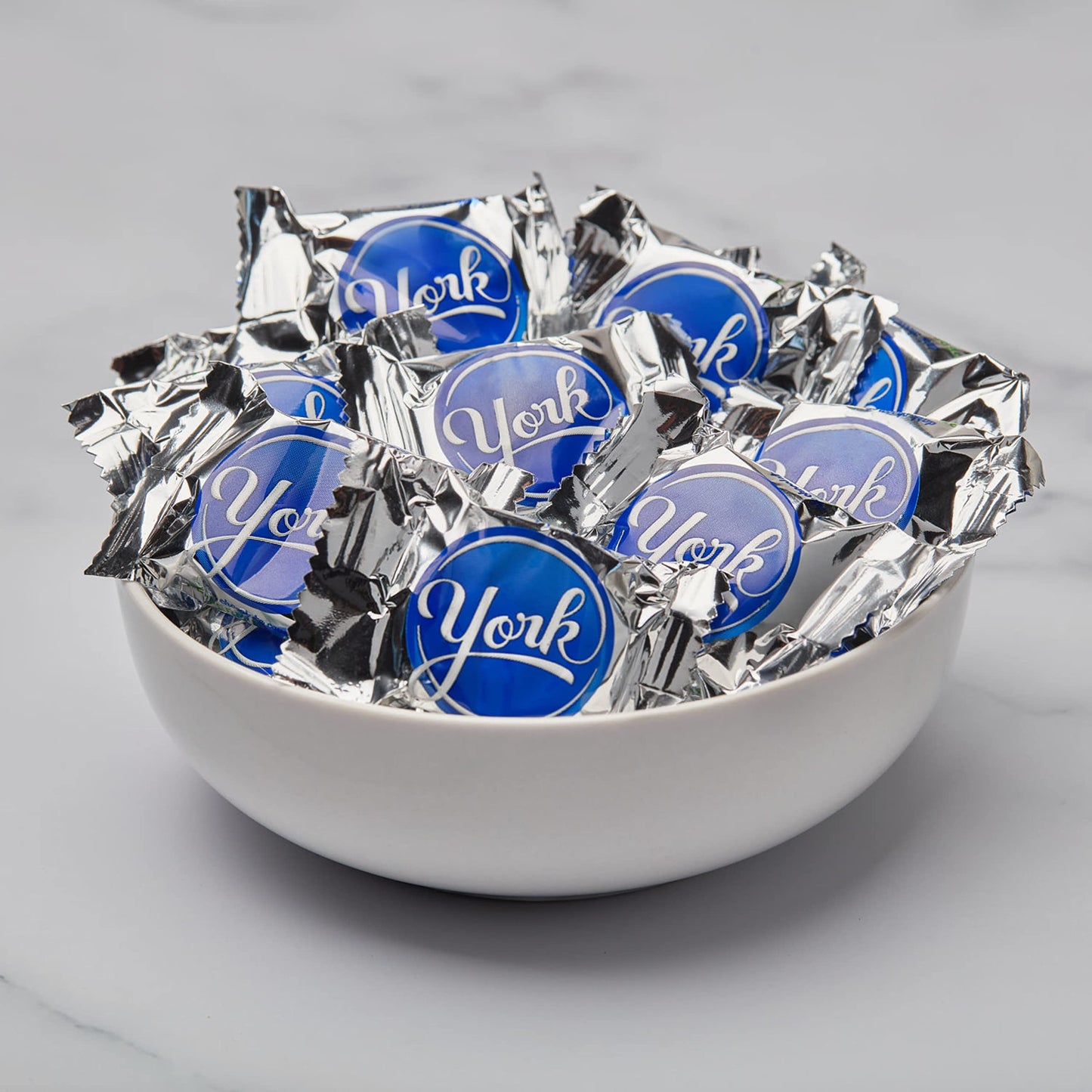 YORK Dark Chocolate Snack Size Peppermint Patties, Candy Pantry Pack, 15 oz (25 Pieces)