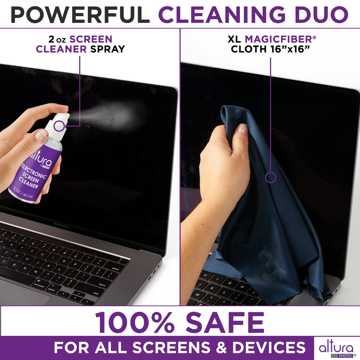 Keyboard Cleaner & Laptop Cleaning Kit - All-In-One Electronic Screen Cleaner for Computer, PC, MacBook, iPhone, Camera Accessories - Gifts for Gamers Men, Stocking Stuffers for College Tech Guy Geeks