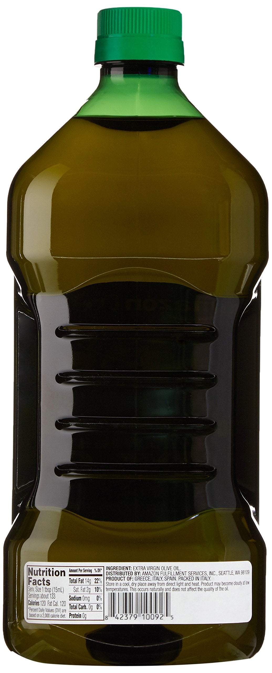 Amazon Fresh, Mediterranean Blend Extra Virgin Olive Oil, 3.6 Fl Oz (2L)
