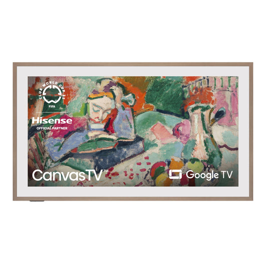 Hisense 85-Inch Class QLED 4K S7N CanvasTV Series Dolby Vision HDR Google Smart TV (85S7N, 2025 Model) - 144Hz, Art Mode, Anti-Glare Panel, Hi-Matte Display, UltraSlim Wall Mount & Frame Included