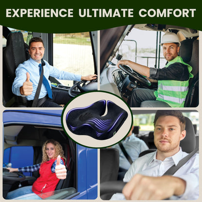 X Large Seat Cushions for Office Chairs– Pressure Relief Seat Cushion for Tailbone Pain, Back Pain, Coccyx & Sciatica Pain Relief Pillow – Office Chair Cushion with Extra Cover(Gray)