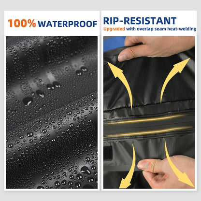 Car Rooftop Cargo Carrier Bag 20 Cubic Feet, 100% Waterproof Roof Bag Top Luggage Carrier for Any Vehicles with/Without Rack Cross Bar, Includes Anti-Slip Mat +4 Door Hooks +Storage Bag +Lock