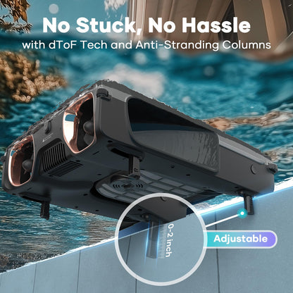 AIPER Surfer S2 Solar Pool Skimmer with APP Support, 24/7 Cleaning, Dual Charging Modes, Smart Obstacle Avoidance, Ideal for All Swimming Pool Types