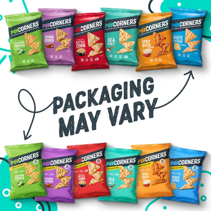 PopCorners Popped Corn Snacks, Spicy Queso, 1 Ounce Bags (Contains 20 Packets) Packaging May Vary