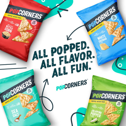 PopCorners Popped Corn Snacks, Spicy Queso, 1 Ounce Bags (Contains 20 Packets) Packaging May Vary