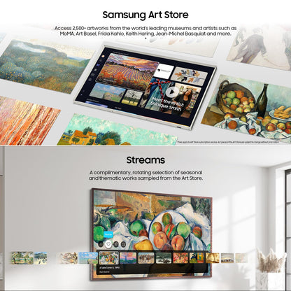Samsung 65-Inch Class QLED 4K LS03D The Frame Series Quantum HDR Smart TV w/Dolby Atmos, Art Mode, Anti-Reflection, Customizable Frame, Slim Fit Wall Mount with Alexa Built-in (QN65LS03D, 2024 Model)