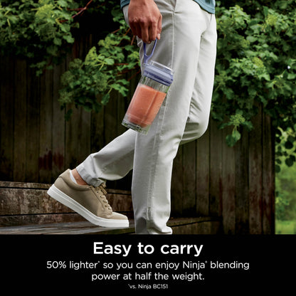 Ninja Blast Max, Portable Blender + Twist & Go, Personal Smoothie, Blend, Ice Crush, 3 Programs, Cordless, 22 oz removable Vessel, Dishwasher Safe, Leakproof, Lavender, BC251LD