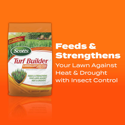 Scotts Turf Builder SummerGuard Lawn Food with Insect Control, Fertilizer and Insect Killer, 5,000 sq. ft., 13.35 lbs.