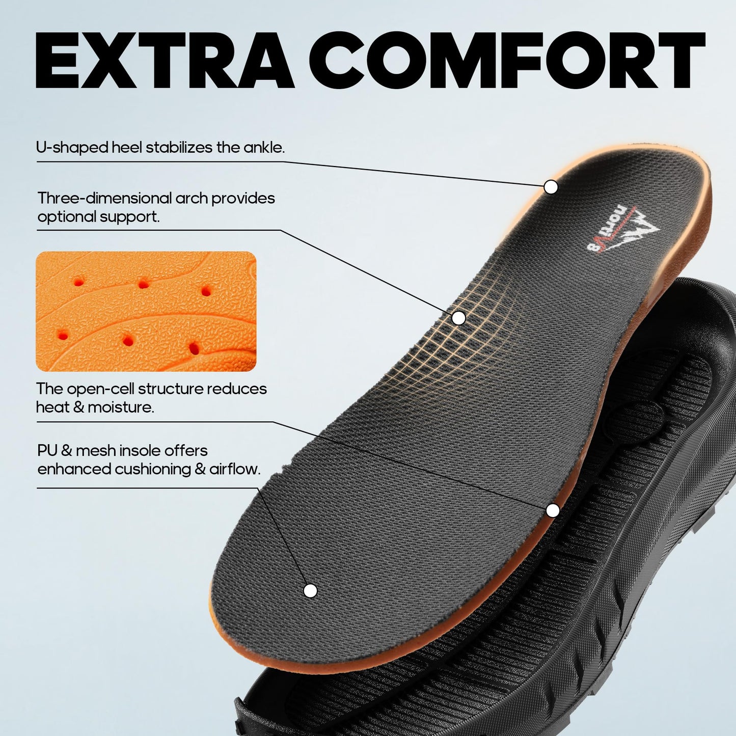 NORTIV 8 Men's Tactical Hiking Boot Lightweight Cushion Sole Boots for Work All Day Side Zipper Motorcycle Combat Military Boot Arch Support 8 Inches Terrascope,Size 9.5,Black,NMUMMT2503