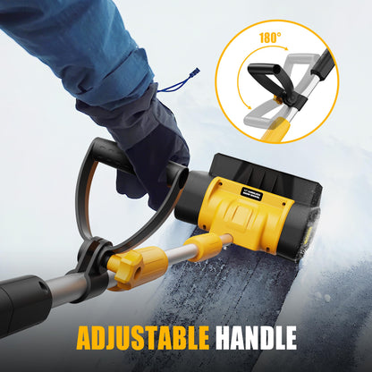 Cordless Snow Shovel Compatible with DeWalt 20V MAX Battery (Tool Only), 11" Lightweight Electric Snow Blower with 20FT Max Throw & Adjustable Handle, Snow Thrower for Driveway, Deck, Patio & Steps