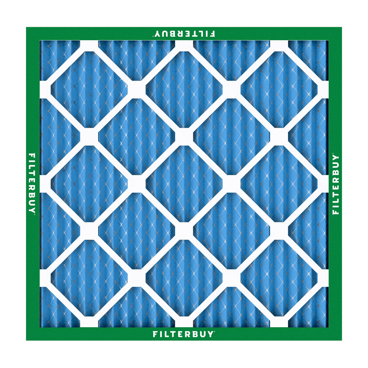 Filterbuy 20x20x1 Air Filter MERV 13 Optimal Defense (4-Pack), Pleated HVAC AC Furnace Air Filters Replacement (Actual Size: 19.50 x 19.50 x 0.75 Inches)