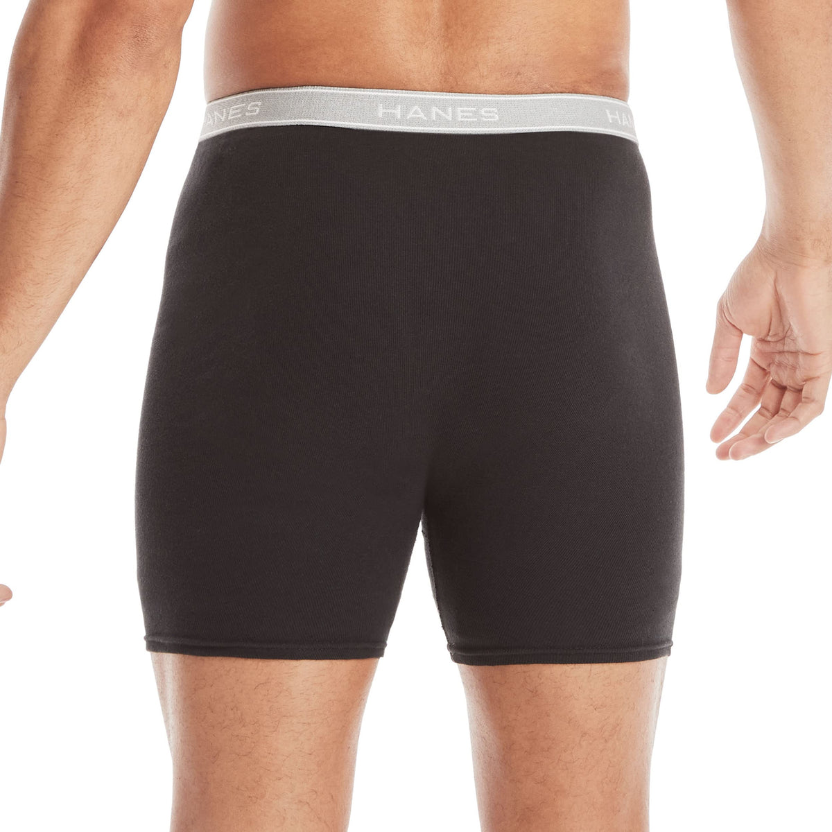 Hanes Mens Underwear Briefs, Cool Dri Moisture-wicking Cotton No-ride-up For Men, Multi-packs Available Boxer, 12 Pack - Black, Medium US
