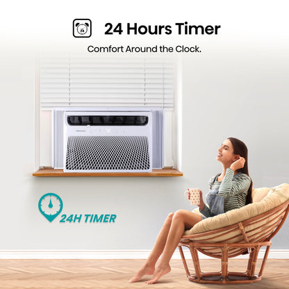 Hisense WC10W25A Window Air Conditioner, 10,000 BTU, White