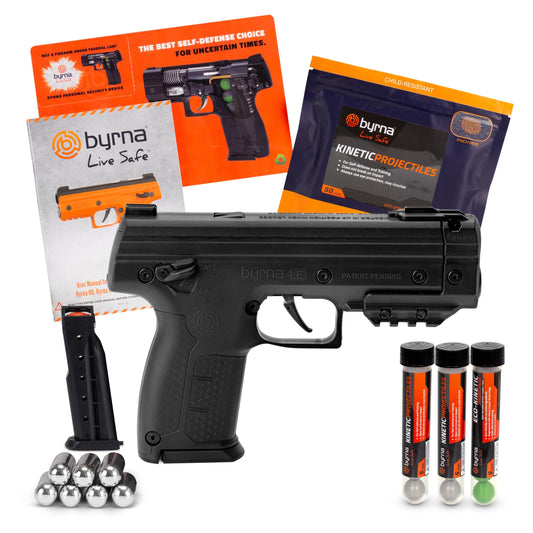 Byrna LE - Kinetic Ultimate Bundle | Less-Lethal Self-Defense &amp; Home Defense Device (Black)