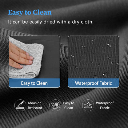 MHOMER Reusable Upright Grocery Bags Extra Waterproof Large Utility Tote Bag with Carrying Handles Foldable Shopping Bags Reinforced Bottom and Side Durable Oxford Fabric Classic Carbon Black