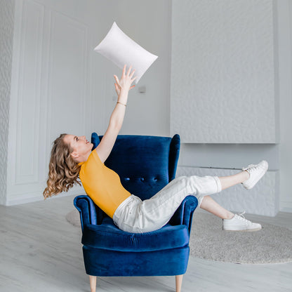 Utopia Bedding Throw Pillows Insert (Pack of 2, White) - 12 x 20 Inches Bed and Couch Pillows - Indoor Decorative Pillow