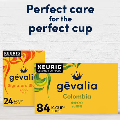 Gevalia Colombia K-Cup Coffee Pods, for a Keto and Low Carb Lifestyle, 84 ct Box